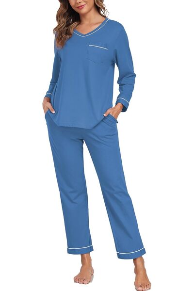 GENERAL EA'S SECRET 100% cotton Pajamas for Women Summer Lightweight Long Sle...