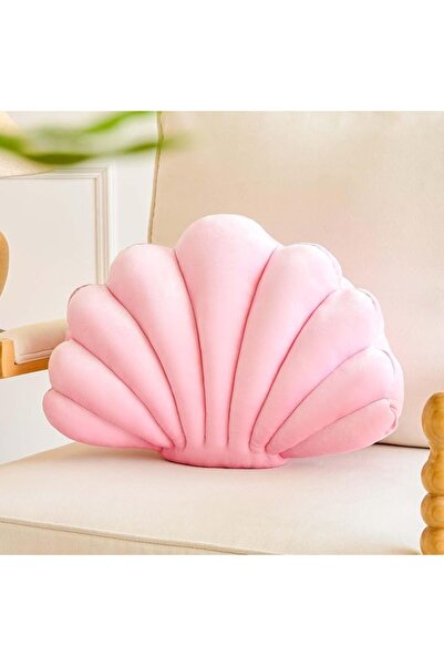 THE WHITE SHOP Throw Pillows, Shell Shaped Throw Pillows, 13 Inch Soft Home D...