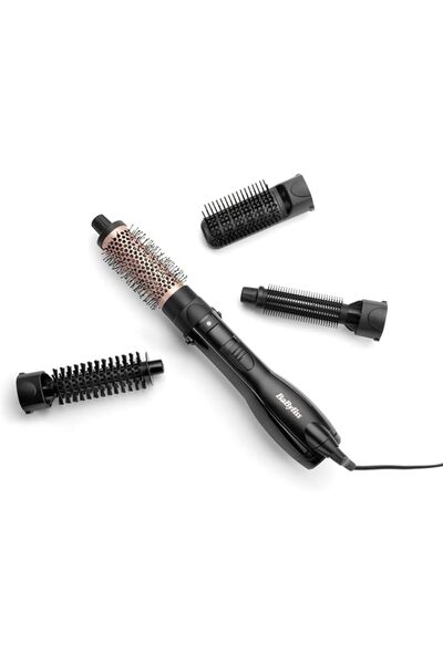 BaByliss Pro فرشاة شعر BaByliss 1200 4 في 1 للتشطيب الناعم مع ملحقات للتصفيف ...