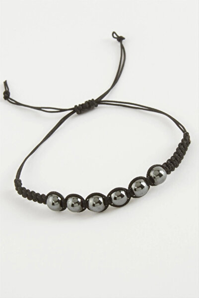 Mercansa Hematite Natural Stone Bracelet