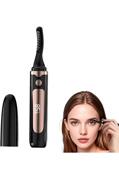 KASTWAVE Heated Eyelash Curler with LED Display, USB Rechargeable Electric La...