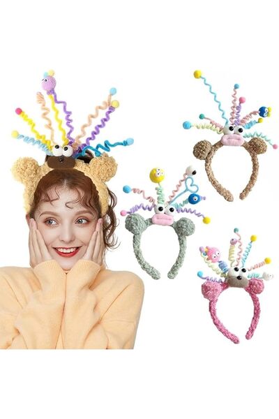 Tazweeq Spa Headbands for Women, Comfortable, Funny Monster Headband, Colorfu...