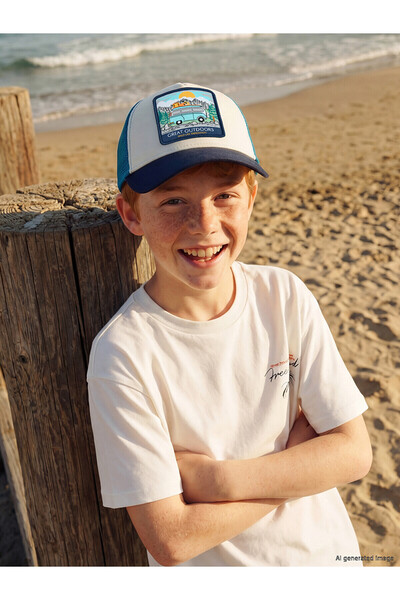 LC Waikiki Trendlucky Boys' Cap with Printed Difference