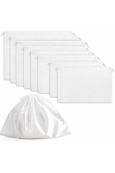 TERRIFI Purse Dust Bags, 9 Pack Drawstring Storage Bags in 3 Sizes, Soft Clot...