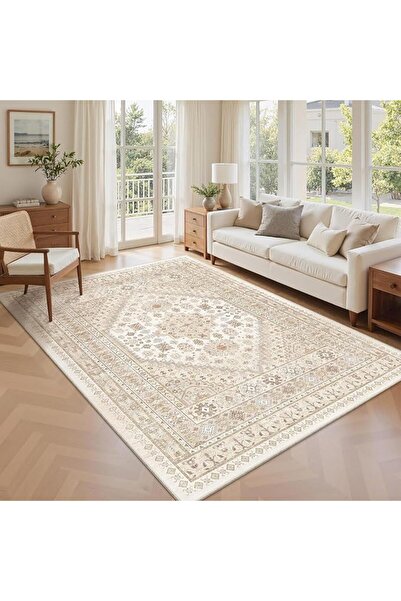 GENERAL LIODUX Boho Area Rugs, Ultra-Thin Washble Rug, Bohemian Vintage Carpe...