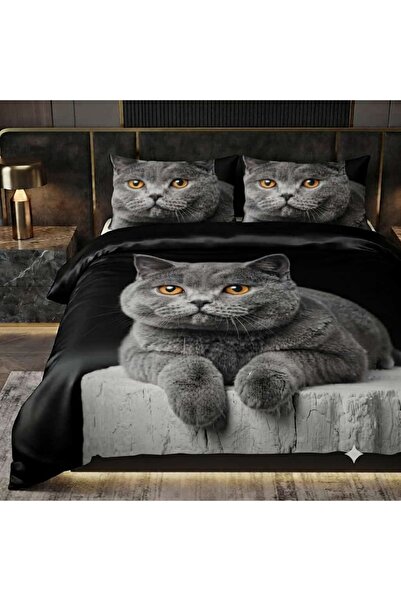 Elmas Dizayn Special Design Brand Double Duvet Cover Set Organic Satin & Cott...