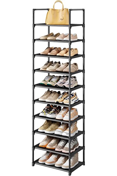 Kitsure Slim 10-Tier Modular Shoe Rack, 42.93 cm, Everyday Organization | Tal...