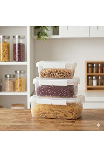 Plasticna Airtight Plastic Food Container Set – Large Capacities – BPA-Free S...