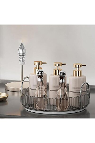 GENERAL Bathroom Desktop Organizer 360 Rotating, Vanity Makeup Washable Stora...