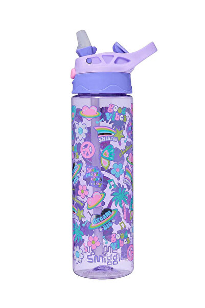 SMIGGLE All Stars Plastic Water Bottle 650 ml Lilac 456060