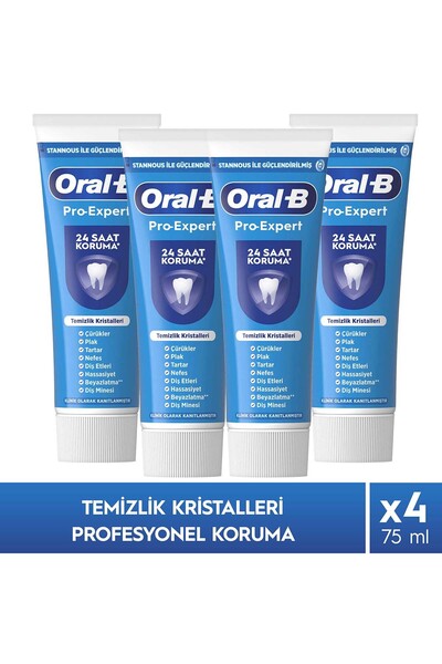 Oral-B Pro-Expert Profesyonel Koruma Diş Macunu 75ml x4