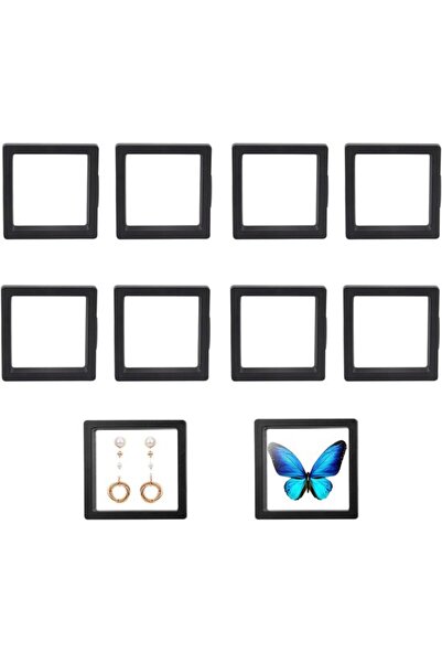 STARSTAR 10-Piece Black 3D Floating Photo Frame - Challenge Coin Storage and ...