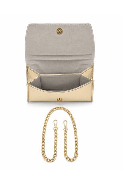 Valenbags Women's Gold Chain Strap Shoulder Bag – Stylish Magnetic Closure Daily & Evening Clutch Bag