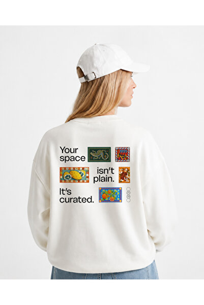 Grafftee Clothing Artistic Design Printed Sweatshirt Oversize Fit 100% Cotton...