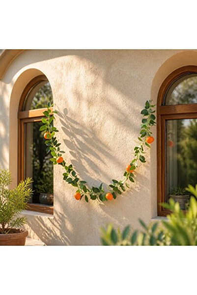 decotoys Garland with tangerines and lemons 190 cm
