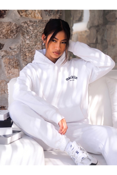 macklin Women's Est 2012 Printed Oversize 3 Thread Hooded Tracksuit Set