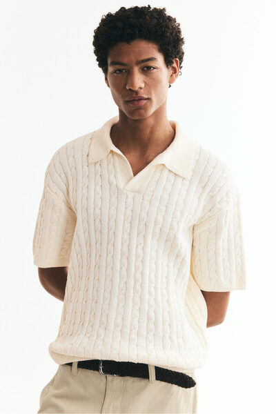 H&M Saç Örgüsü Polo Tişört Relaxed Fit