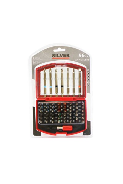 SilverTools Set of 56 Allen, Torx, PH, PZ, and SL bits, SilverTools, with mag...