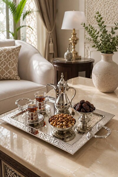 Generic Luxurious Rectangular Serving Tray in Large Size (38X50Cm) - Made fro...