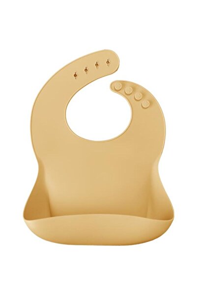 lowell home Basics Silicone Baby Bib Mellow Yellow