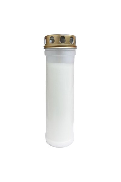 LCA Set 4 x Candela Alba cu Capac, 98 Ore
