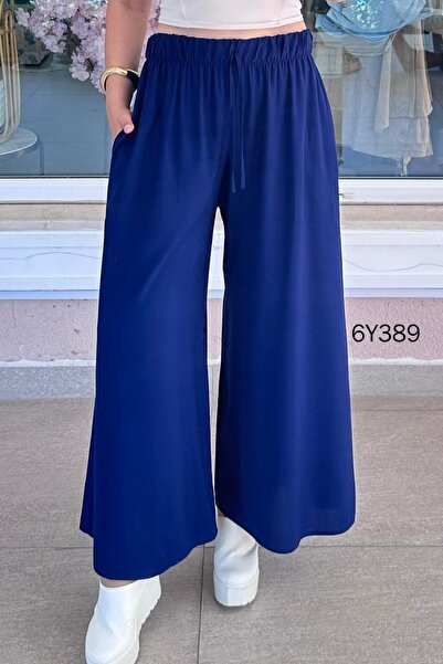 İnce Topuk Casual Viscose Trousers 6Y389