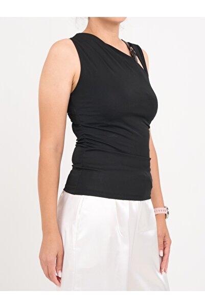 Lee Cooper - Top dama de culoare uniforma cu detalii