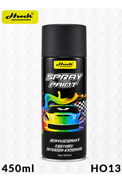 HMK Accessories HO13 Spray Paint 450ml Acrylic Epoxy Matt Black Coating Spray...
