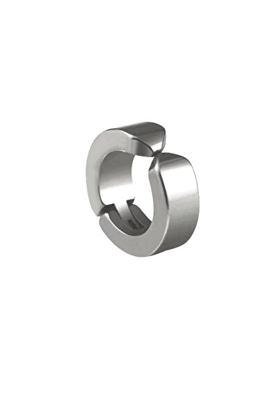 pınaxar Men's Earrings - 1 Piece Steel Stud Earrings Stainless Steel Silver C...
