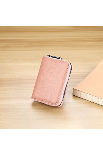 STARSTAR Unisex PU card holder pink/red holds 20 cards.