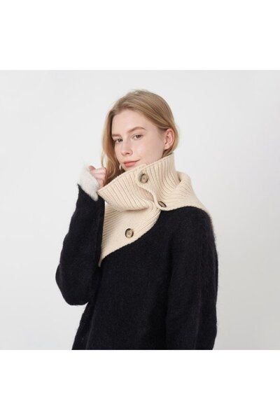 STARSTAR Knitted cashmere scarf women's off-shoulder cardigan decorative.