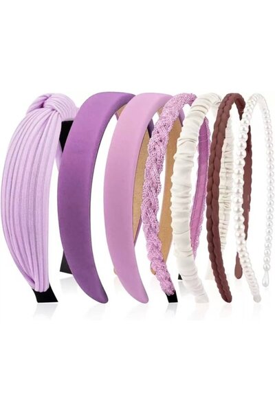 STARSTAR Headbands 7 styles floral bead retro non-slip women color-18.