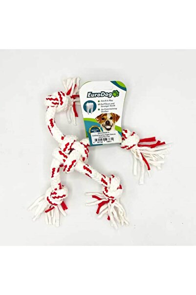 Eurodog Nhr-Hlss Dental Floss Five Knot Spider (144816) Red Bey.30Cm