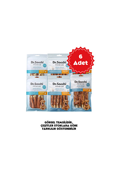 Dr. Sacchi Dr.Sacchi Premium Tavuklu Karışık Tahılsız Köpek Ödülü x 6 Adet
