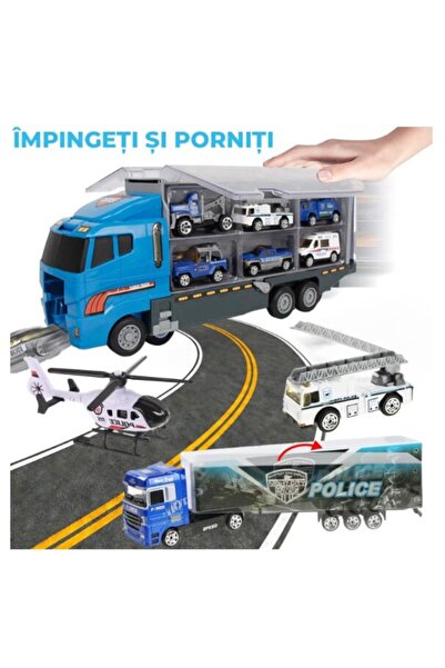 OEM Camion cu Mașinuțe City Service, aliaj metalic 3+ ani