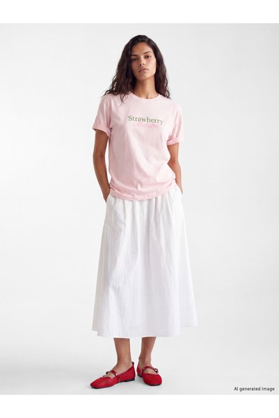 LC Waikiki Elastic Waist Flared Skirt