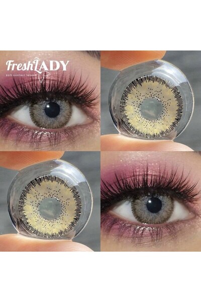 Fresh Lady Magic Hazel Monthly Disposable Contact Lenses, Color Contact Lense...