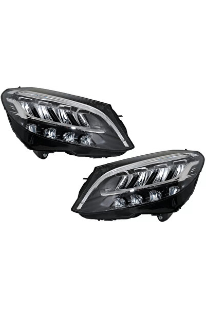 tuningset Πλήρεις προβολείς LED κατάλληλοι για Mercedes C-Class W205 S205 201...