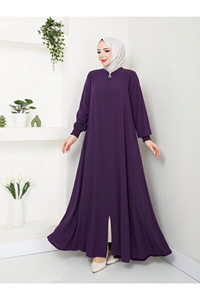 MODA عباية يومية للحج والعمرة بطراز ميفلانا وخياطة مطاطية