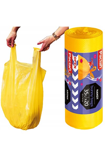 Paclan 134496 Saci Bunny Galbeni Parfumați 35l 20 bucăți 134495