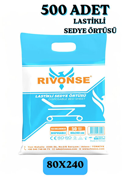 Rivonse New Generation Elastic White Stretcher Cover - 500 Pieces