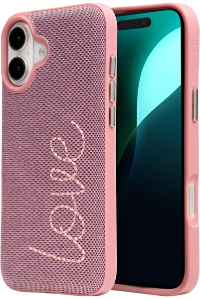 Zagg London Snap Case for iPhone 16 Plus - Love Embroidered Fabric, MagSafe C...