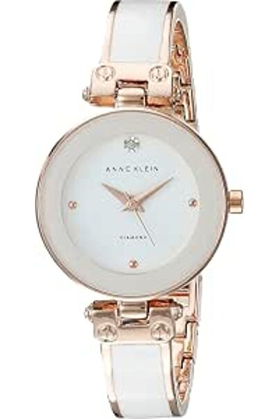 Anne Klein Women's Genuine Diamond Dial Bangle Watch