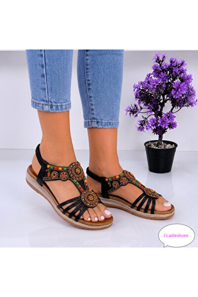 İLADİESHOES أحذية صندل نسائية بكعب ويدج