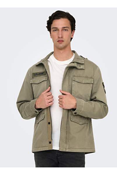 Only & Sons Haki Erkek Ceket ONSGEO FIELD JACKET OTW CS