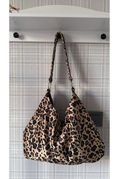 MUTE BAG Leopard Print Suede Leopard Pattern Shopper Bag Women's Shoulder Bag...