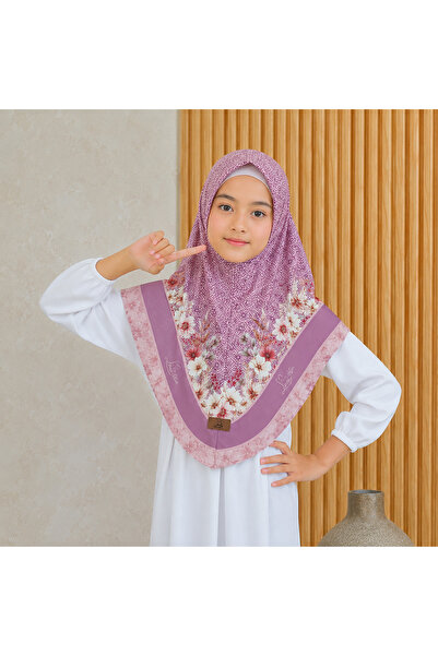 Linda Hijab Printed Hijab for Kids & Girls – Elegant Floral Pattern Modest Is...