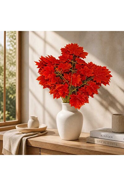 decotoys Artificial branches with leaves 12/set