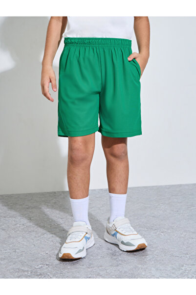 Styli Teens Cotton Sports Jersey Shorts with Side Pocket