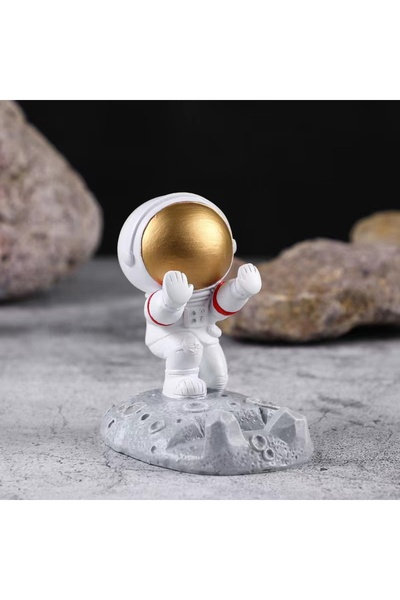 choice2 Golden Push Nordic Astronaut Phone Stand - Spaceman Desk Holder For O...